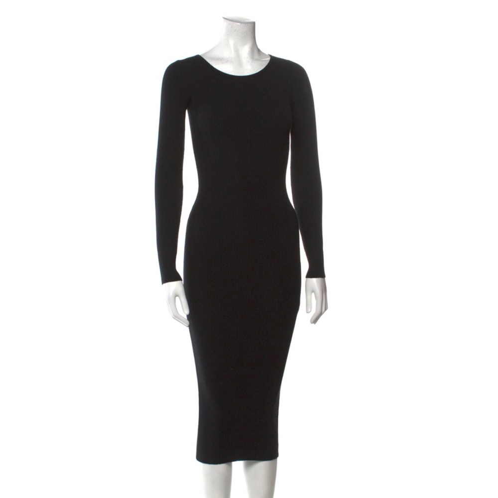 LPA Long-Sleeve Ribbed Maxi Dress